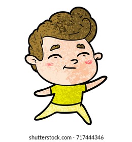 caricaturista feliz
