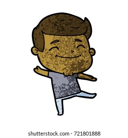 caricaturista feliz