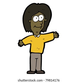 caricaturista feliz
