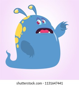Happy cartoon monster
