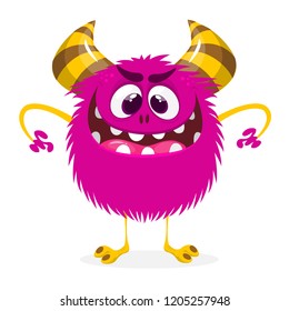Happy cartoon monster