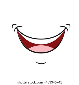 happy cartoon mount icon, vector illustation character