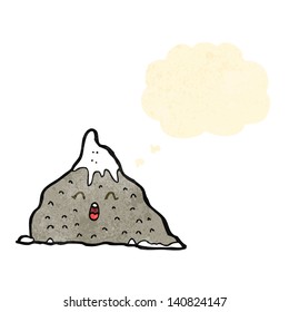 happy cartoon mountain