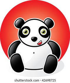 Happy Cartoon Panda