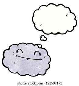 happy cartoon rain cloud