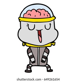 happy cartoon robot