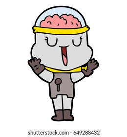 happy cartoon robot