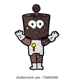 Happy Cartoon Roboter