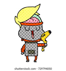 Happy Cartoon Roboter