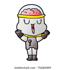 Happy Cartoon Roboter