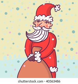 Feliz caricatura de Santa María