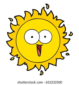 sol de dibujos animados felices