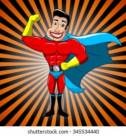 Superhero Flying Pose Stock Vector (Royalty Free) 79654246 | Shutterstock