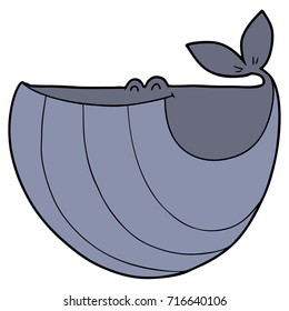 happy cartoon whale