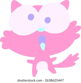 Happy Cat in bright neon colors