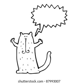 happy cat cartoon