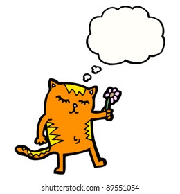 happy cat cartoon character