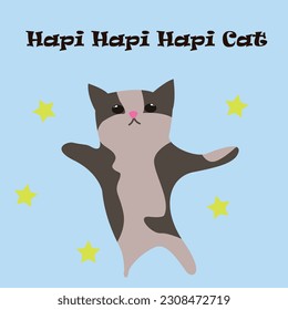 happy happy happy cat dance or hapi hapi hapi cat cute dance