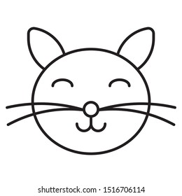 Happy Cat Face Emoji Vector Icon Stock Vector (Royalty Free) 1516706114 ...