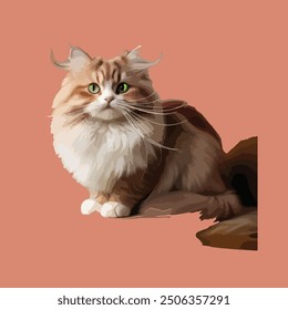 Happy cat image vector Design