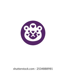Happy cat vector logo design