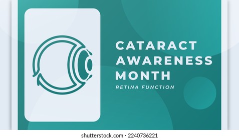 Happy Cataract Awareness Month Celebration Vector Design Illustration for Background, Poster, Banner, Advertising, Greeting Card