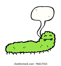happy caterpillar cartoon