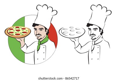 pizzaiolo dessin images stock photos vectors shutterstock coloriage hibou licorne xl