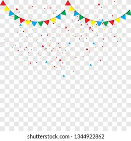 Happy Celebrating Party, Background Vector Template.