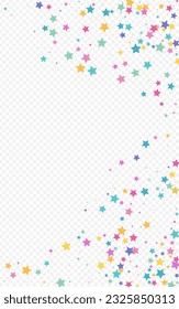 Happy Celebration Vector Transparent Background Glow Texture. Celebrate Holiday Universe Border. Dust Vector Transparent Background Design. Color Falling Sky Template.