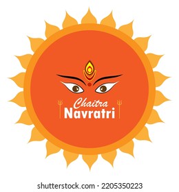 Happy Chaitra Navratri ,Vector Illustration.