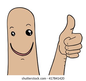 happy character