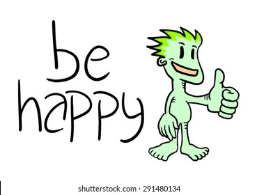 happy character. be happy.
