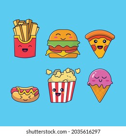 happy character for fast food