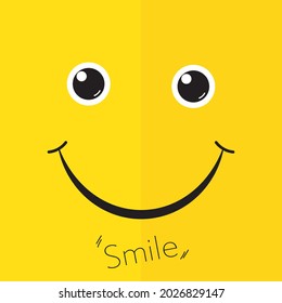 Happy cheerful face icon vector illustration 