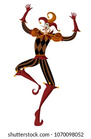 happy cheerful harlequin
