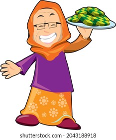 Happy Cheerful Malay Muslim Woman