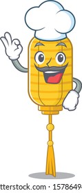 Happy Chef lamp hanging cartoon character with white hat