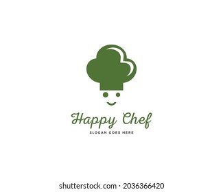 Happy Chef Logo Vektorsymbol Illustration