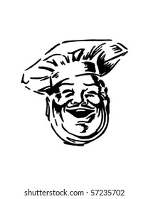 Happy Chef - Retro Clip Art