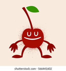 happy cherry fruit