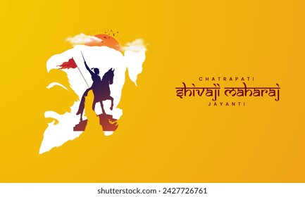 Happy Chhatrapati Shivaji Maharaj Jayanti. Creative Chhatrapati Shivaji Maharaj Jayanti. 3D Illusration