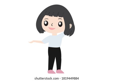 Happy Chibi Character Vector 1