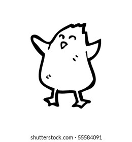 happy chick cartoon