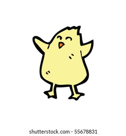 happy chick cartoon