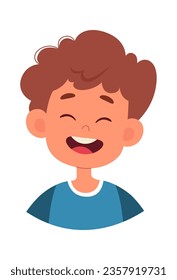 Happy Child Boy Vector Illustration
