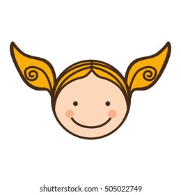 happy child face icon image 