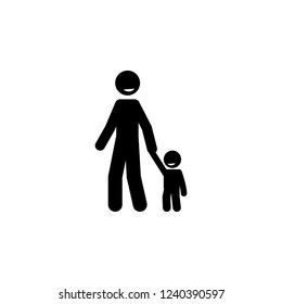 happy, child, father pictogram icon. Element of positive character icon for mobile concept and web apps. Pictogram of  happy, child, father icon can be used for web and mobile