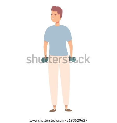 Happy child icon cartoon vector. Sport exercise. Active workout