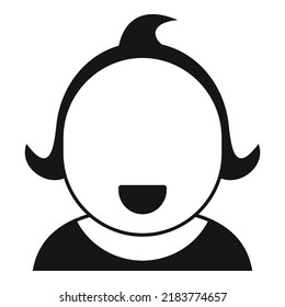 Happy child icon simple vector. Baby age. Life generation